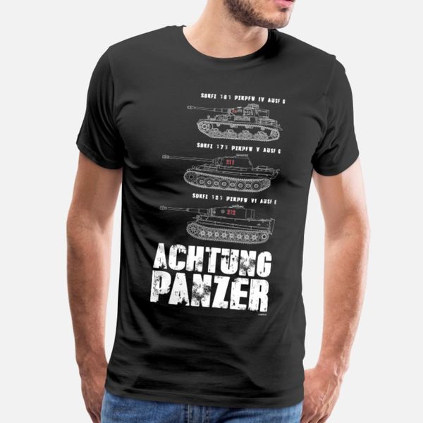 

achtung panzer t shirt men designs short sleeve size s-3xl letter crazy new style spring autumn natural shirt