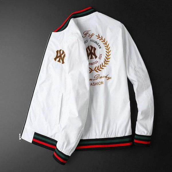 

luxurious jacket 2020 spring and autumn loose european and american style mens jacket coat zipper medusa glasses hat plush denim jacket, Black;brown