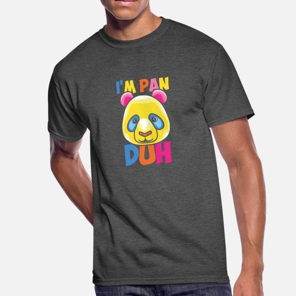 

pan duh pansexual bisexual lgbt pride flag gift t shirt men personalized short sleeve round neck cool cute breathable letters shirt
