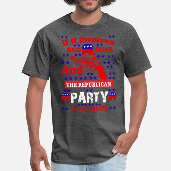 

patriotic republican design t shirt men design 100% cotton s-xxxl vintage crazy fashion spring normal shirt