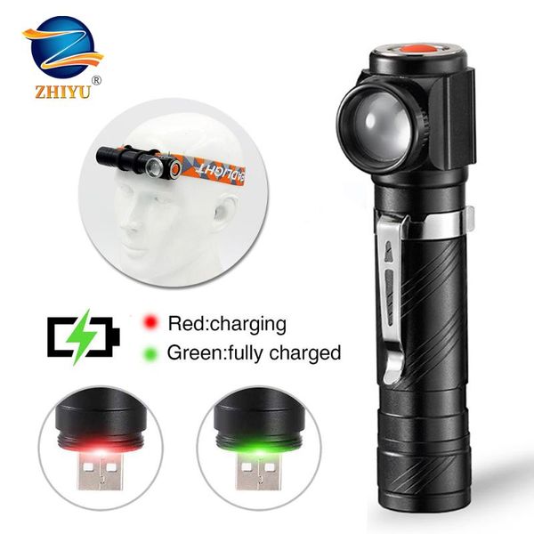 

zhiyu cob workilght usb rechargeable led 90 degree pocket-sized handheld torchfor camping,hiking,outdooremergencies
