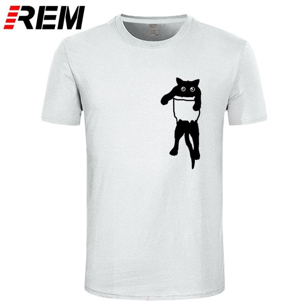 

rem 100% cotton cat print women t shirt casual short sleeve tshirt female o-neck loose men t-shirt tee shirt