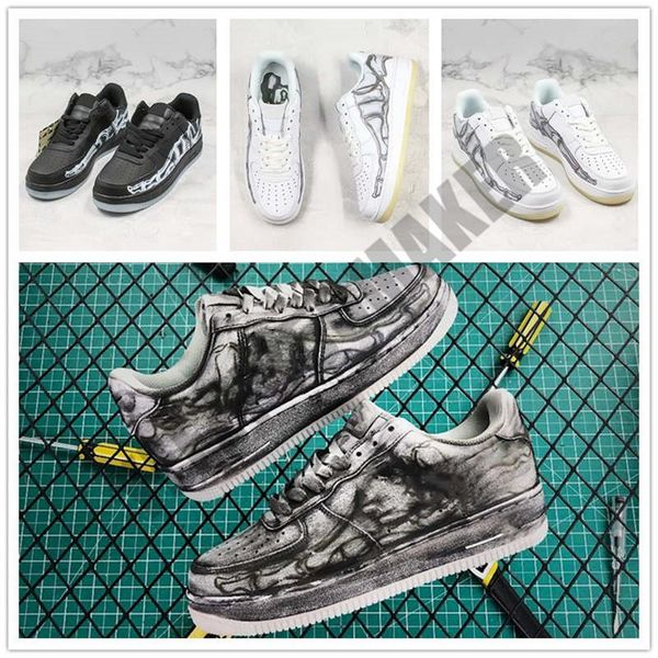 

2019 halloween basketball shoes bone designer mens women shoes grey white black athletic trainers sports sneakers 36-45