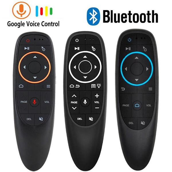 

remote controlers air mouse g10 g10s voice control bluetooth 2.4g wireless gyroscope for android tv box h96 max 3318