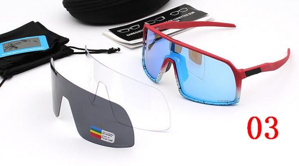 

new 9406 mens women polarized sunglasses with tr90 frames 3 lens sunglasses glasses high-quality sun glasses