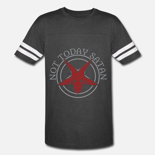 

not today satan goth goth t shirt men design tee shirt o-neck basic solid fit humor summer letters shirt