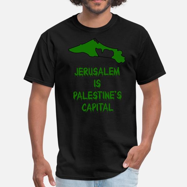

jerusalem is palestine s capital t shirt men custom 100% cotton euro size s-3xl clothing loose breathable spring novelty shirt