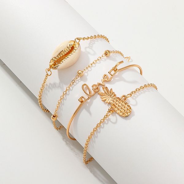 

link, chain beach anklet for women foot bracelet jewelry teen girls, Black