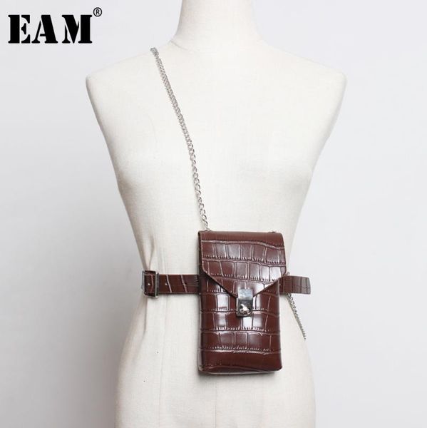 

eam] pu leather camel mini-bag chain split long wide belt personality women new fashion tide all-match spring 2020 1m839, Black;brown
