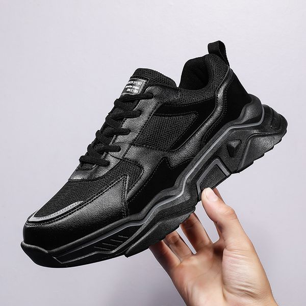 

md bottom sports shoes, casual sports shoes, new men's versatile and simple, Black