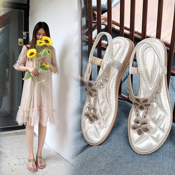 

sandals [gogd] summer thick bottom 2021 fashion ladies casual clip toe black shoes