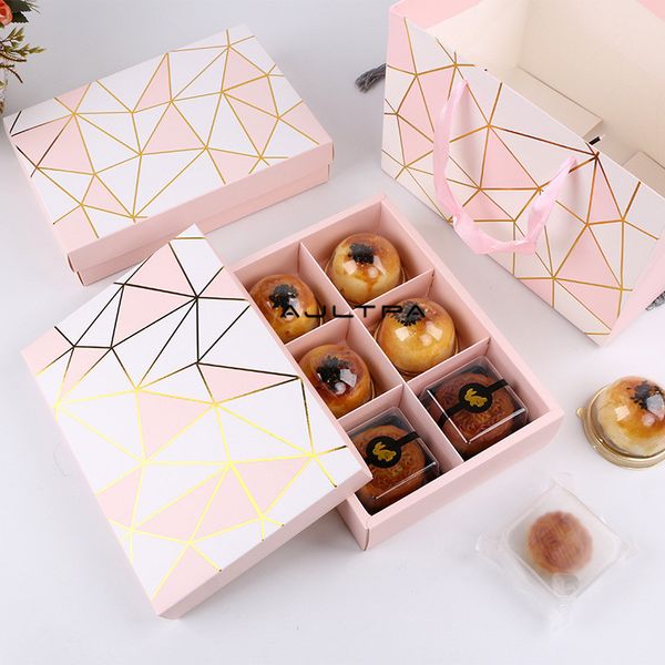 

gift wrap 80pcs mooncake packaging box with handbags boxes bags pastry diy handmade biscuit party packing