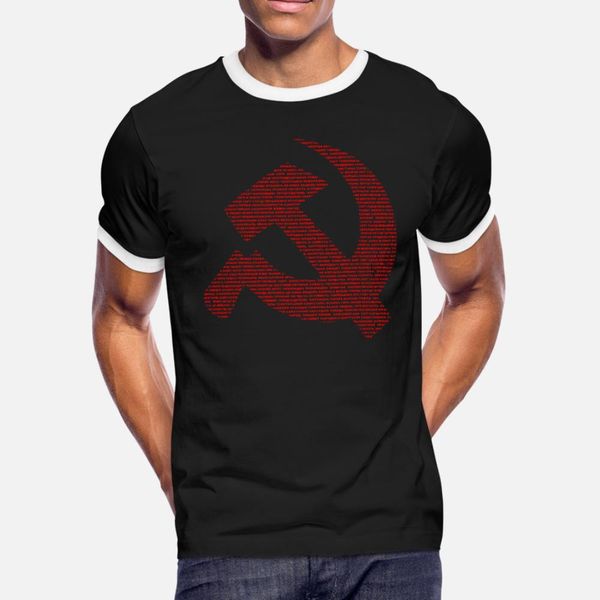 

hammer und sichel t shirt men printing 100% cotton s-xxxl costume cute funny casual spring pattern shirt