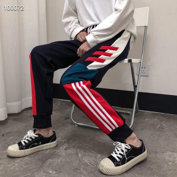 

2020 full length trousers runners pants elastic waist active fashion jogger pants sweat trousers britches 3021, Black