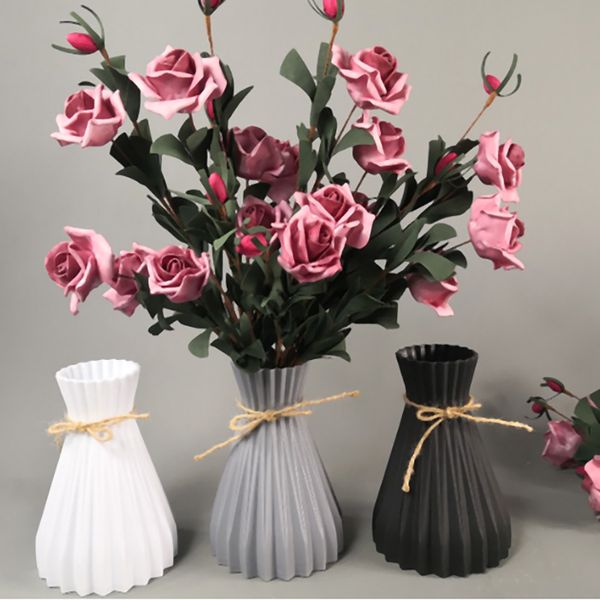 

imitation rattan creative simplicity vases home decoration anti-ceramic vases european wedding modern room decorations