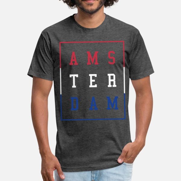 

cool amsterdam design t shirt men character cotton crew neck basic solid famous funny spring normal shirt