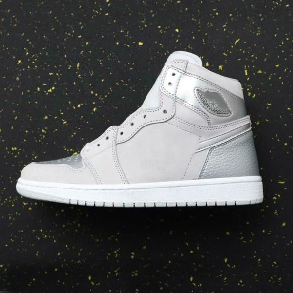 

new 1 high og japan light gray men basketbal shoes outdoor sport shoe mens traniners sneakers 40-45, White;red