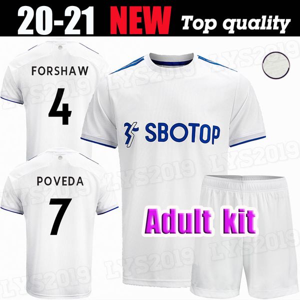 

new 20 21 leeds soccer jerseys united 2020 2021 camiseta de fútbol costa alioski phillips bamford clarke meslier men kits football uniforms, Black