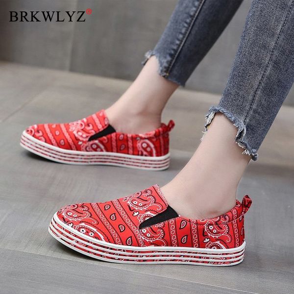 

new canvas loafer ladies platform women slip on flat shoes female graffiti casual fashion shoe woman sewing non-slip footwear, Black