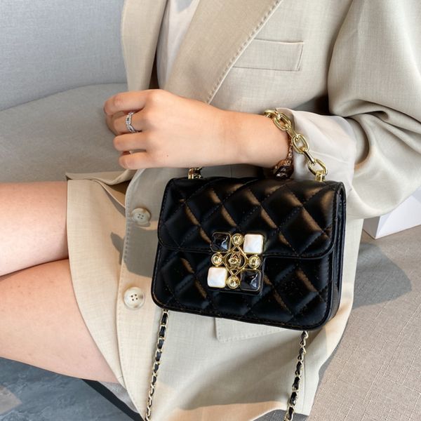 

pu leather crossbody bags for women 2020 diamond chain fashion ladies shoulder messenger bag travel mini women handbags sac