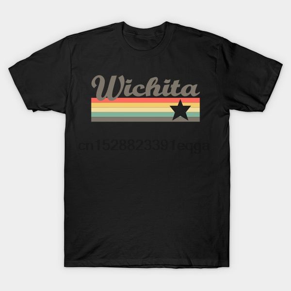 

мужчины с коротким рукавом футболки wichita футболка city vintage retro 70s kansas tee подарков wichita тенниска женщины тенниска