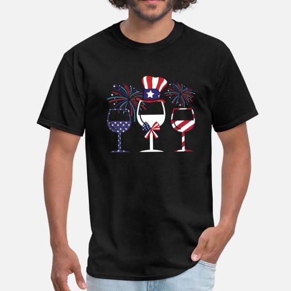 

patriotic wine flag 4th of july american flag t shirt men custom 100% cotton size s-3xl slim fitness new style spring autumn letter shirt