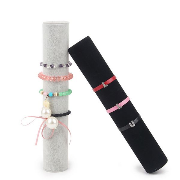 

selling black gray rose red velvet bracelet display holder jewelry receiving for bracelets bangle organizer shelf rack stand mx200810