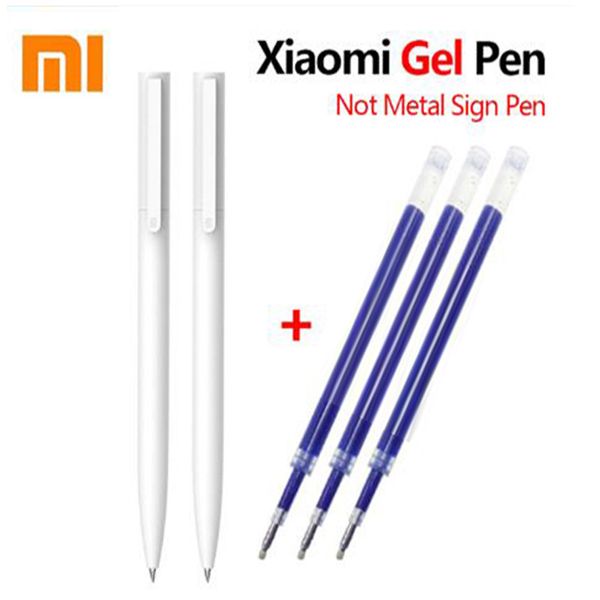 

original mi gel pen mi pen 9.5mm no cap black premec smooth switzerland refill mikuni japan oem black blue ink, Blue;orange