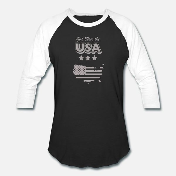 

god bless the usa t shirt men knitted cotton euro size s-3xl family crazy basic spring autumn normal shirt
