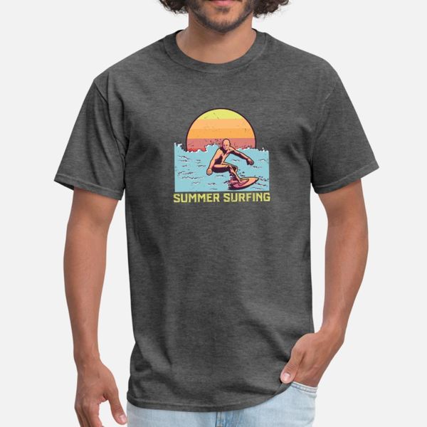 

summer surfing t shirt men fit cotton plus size 3xl costume fit funny summer style unique shirt
