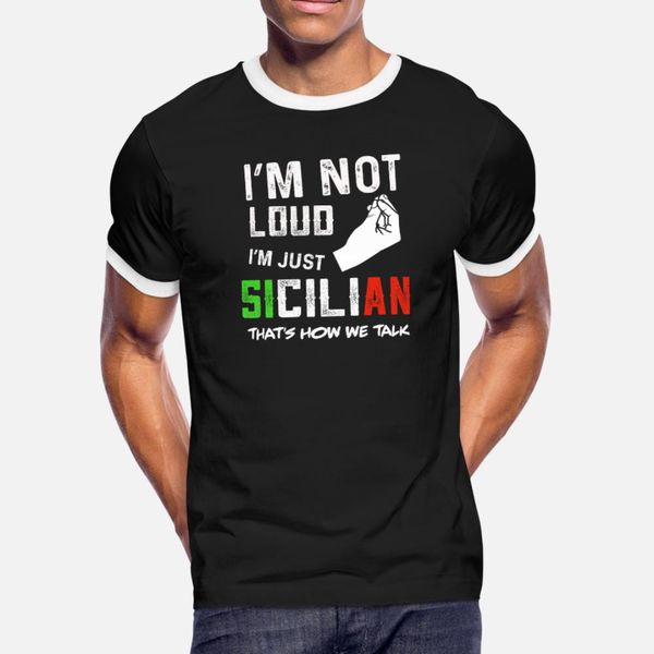 

funny sicily italian gifts t shirt men custom tee shirt round collar vintage fit authentic spring autumn kawaii shirt
