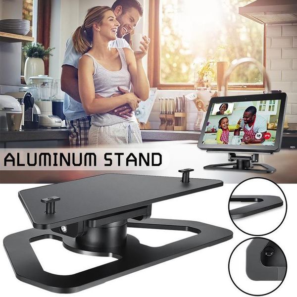 

cgjxsadjustable bracket aluminum office holder 360 degree rotation home base mount stand for amazon echo show 2nd generation