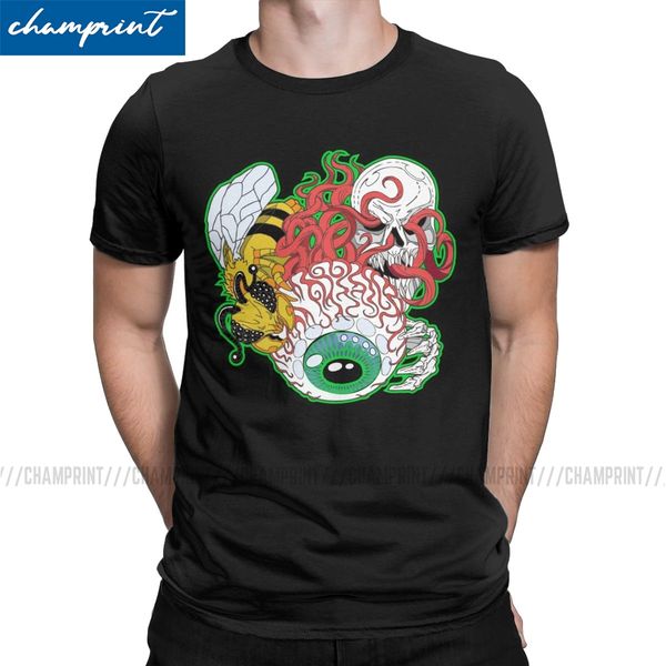 

eye of cthulhu t shirts men's pure cotton unique t-shirts round collar terraria pixel game tees short sleeve clothing summer