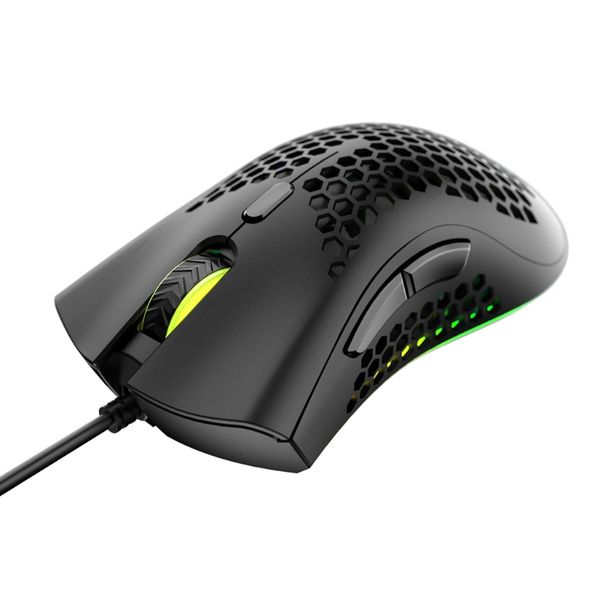 

легкий m7 gaming mouse honeycomb shell эргономичный мыши с мягкой веревкой кабель