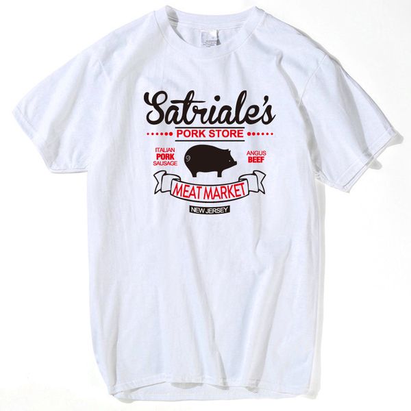 

satriale pork store new costume vintage retro humor tee shirt mens t-shirt 2018 funny mob mafia sopranos t-shirt men t shirt