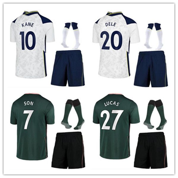 

new tottenham man football kits 20 21 kane son bergwijn ndombele soccer jersey 2020 2021 man kit lucas dele football jersey shirt, Black