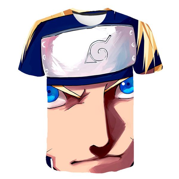

style classic anime naruto lovely cosplay o collar new 3d print shirts kawaii comics plus size men clothing