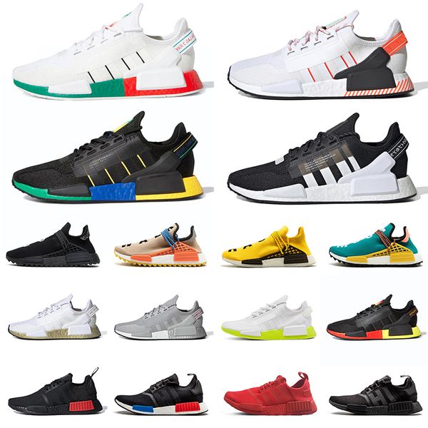 

2020 новых поступления тапки nmd r1 v2 pharrell williams human race hu trail mens женщины кроссовки человек раса размер 47 тренеров