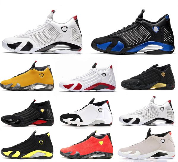 

14 candy cane 14s men basketball shoes university gold dmp black toe desert sand last sthunder mens trainer sports sneakers 7-13