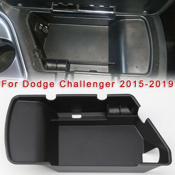 

organizer armrest storage box for dodge challenger 2020-19 plastic car replaces