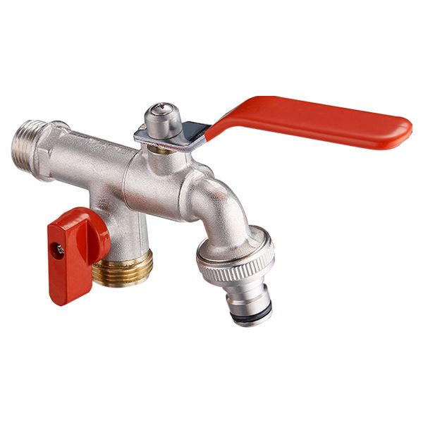 

90 градусов главная двойной соединитель латунный кран водопроводной воды для орошения durable