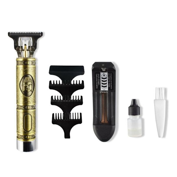 

close-cutting digital hair trimmer rechargeable electric hair clipper barbershop cordless 0mm t-blade baldheaded outliner men