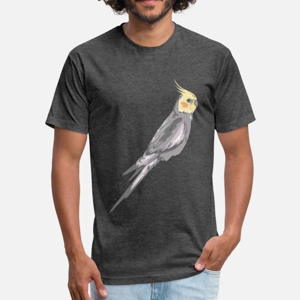 

cockatiel t shirt men knitted short sleeve s-3xl solid color fitness new style summer vintage shirt