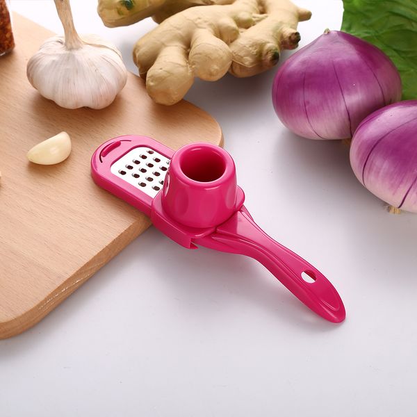 

manual kitchen tool stainless steel durable mini kitchen gadget garlic press