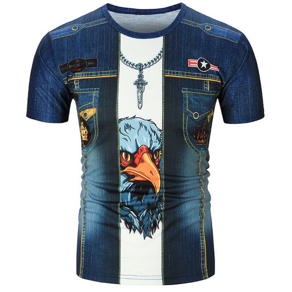 

3d print shirts comics funny plus size men clothing