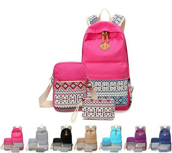 

boys lightweight teen lapgirls bag bookbag canvas shoulder sky 3pcs backpack and for case student school with blue bags and pen dsyhh