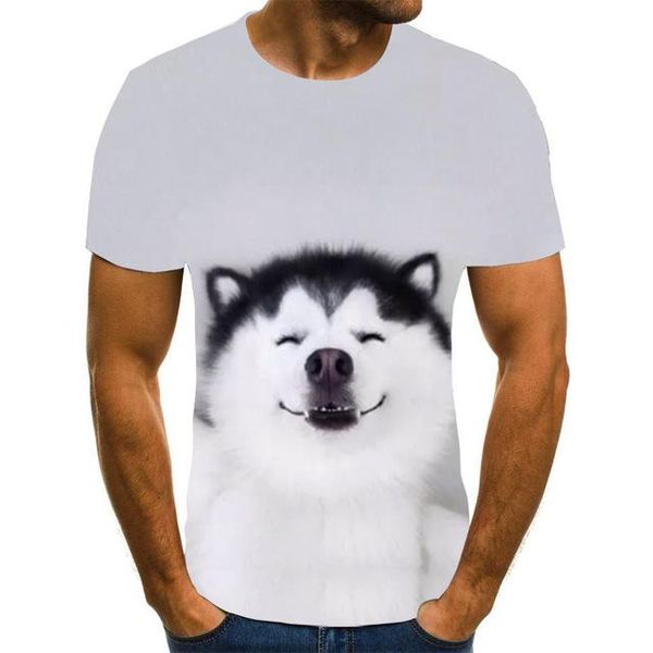 

cute dog printed summer men 3d print shirts oversized anime graphic men clothing