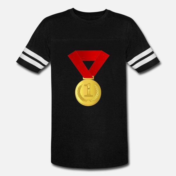 

gold medal award t shirt men printed cotton s-3xl gift fashion spring autumn letters shirt