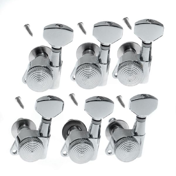

guitar string inline tuning pegs locking tuners keys machine heads 6l chrome