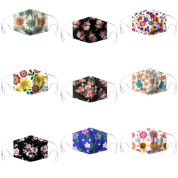 

face mask supplies fashion us flag printing washable masks#409, Black